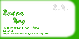 medea mag business card